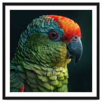 Close Up Colorful Parrot Bird Feather