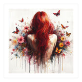 Crimson Butterfly Back Bloom (Print Only) thumbnail