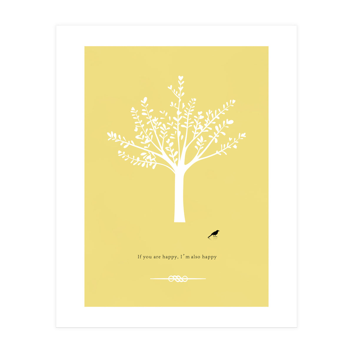 Happy Bird and Tree (Print Only)