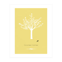 Happy Bird and Tree (Print Only)