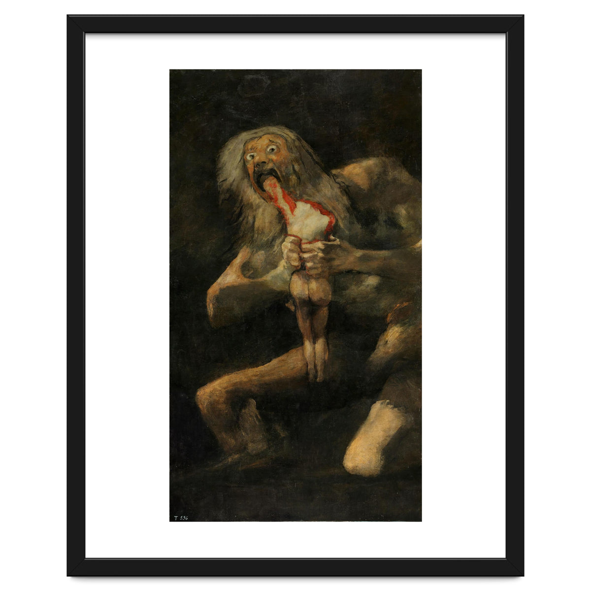 Francisco de Goya y Lucientes / 'Saturn devouring one of his sons', 1820-1823, Spanish School.