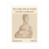 The Lady With An Ermine (cecilia Gallerani) – Leonardo Da Vinci (1489–1491) (Print Only) thumbnail