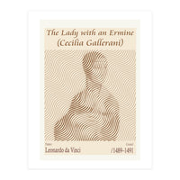 The Lady With An Ermine (cecilia Gallerani) – Leonardo Da Vinci (1489–1491) (Print Only)