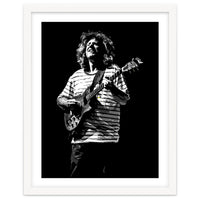 Pat Metheny American Jazz Guitarist Legend in Monochrome