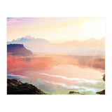Sunrise Grandeur, Scenic Nature Landscape, Ocean Beach Travel Photography, Sea Waves Mindfulness (Print Only) thumbnail