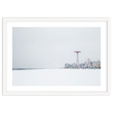Amusement park in the winter seascape thumbnail