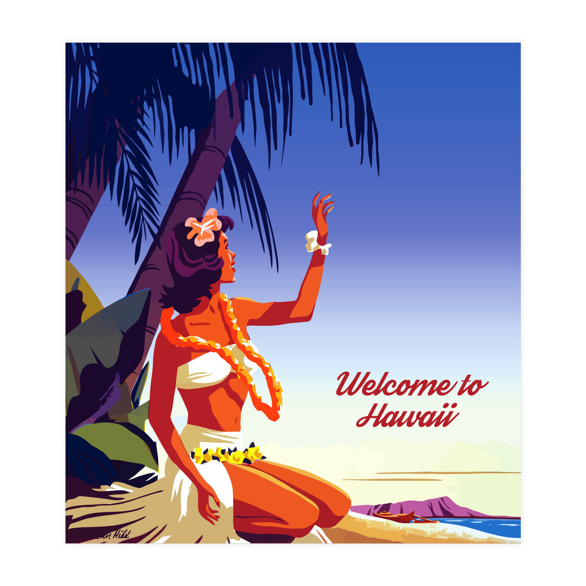 Hawaii Welcome (Print Only)
