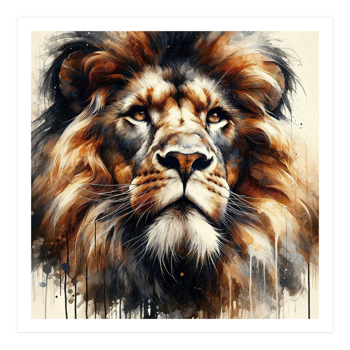 Powerful Lion (Print Only)