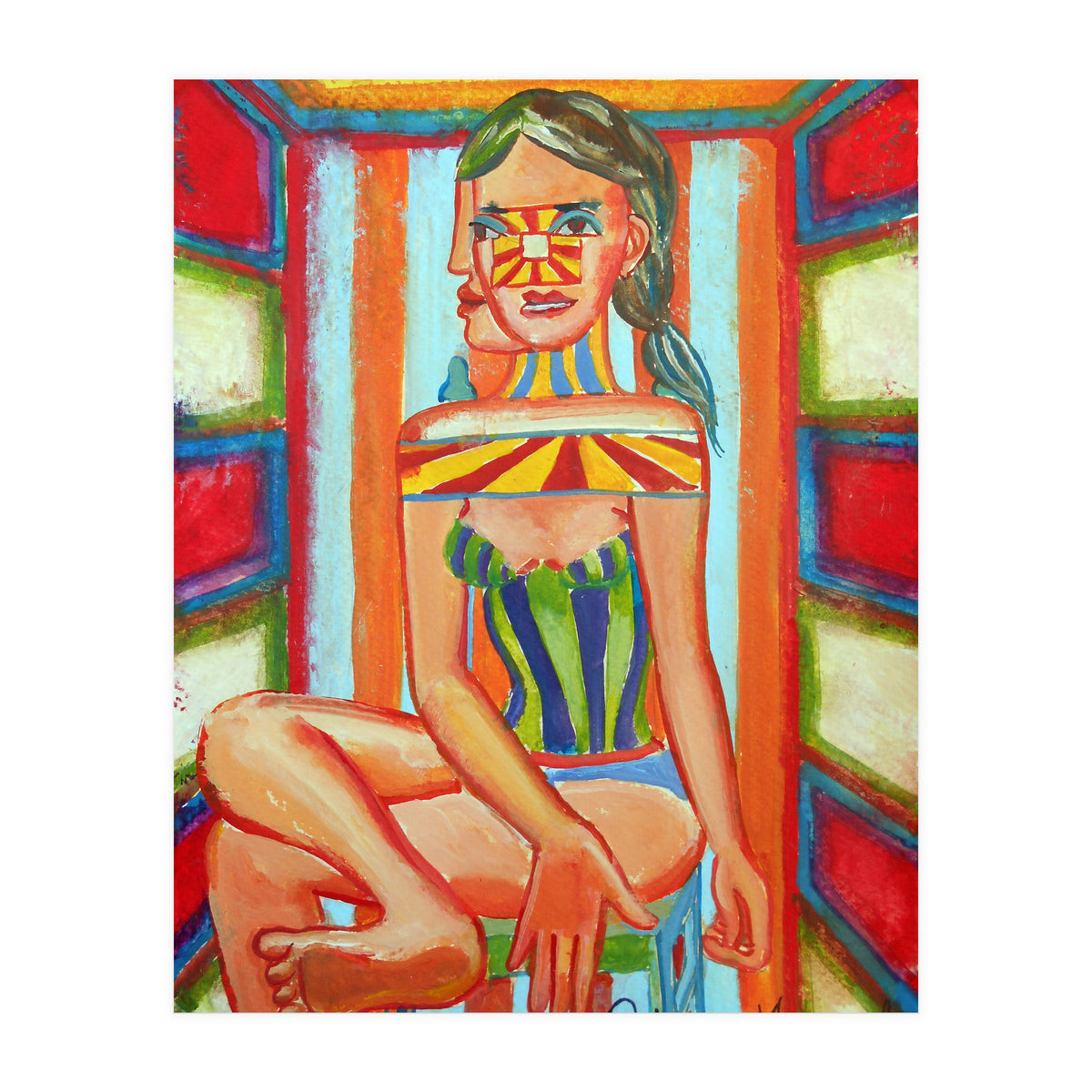 Mujer En La Silla 10 (Print Only)