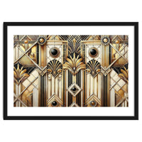 Art Deco Gold Geometric Pattern