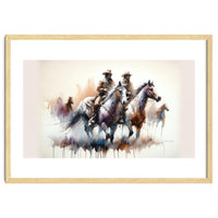 Cowboy Riders On Horses