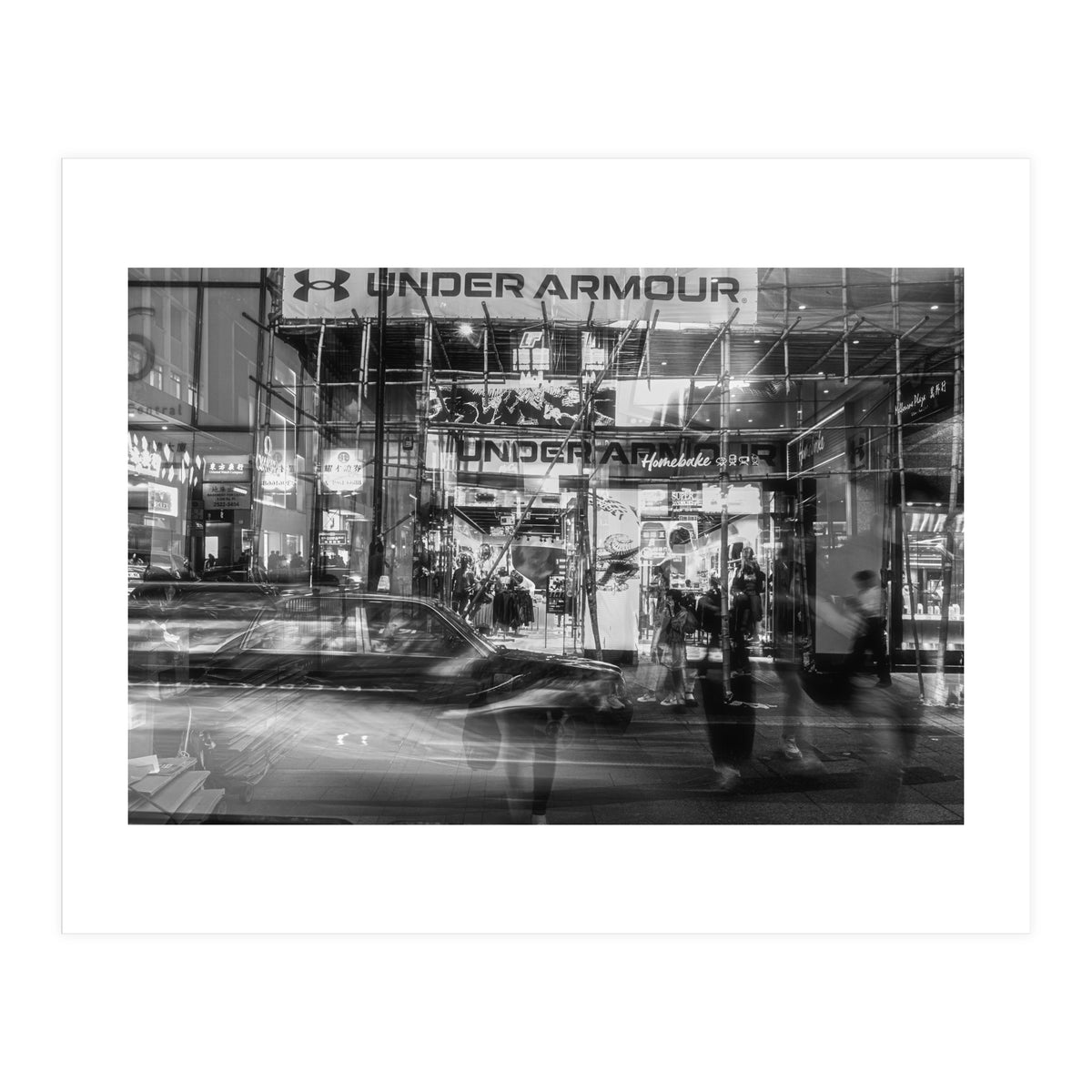 Street Photography - Night in Hong Kong Causeway Bay (Print Only)