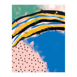 Abstract Pink Blue Dreamy Painting (Print Only) thumbnail
