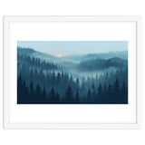 Misty Evergreen Forest: Moody Atmospheric Landscape thumbnail