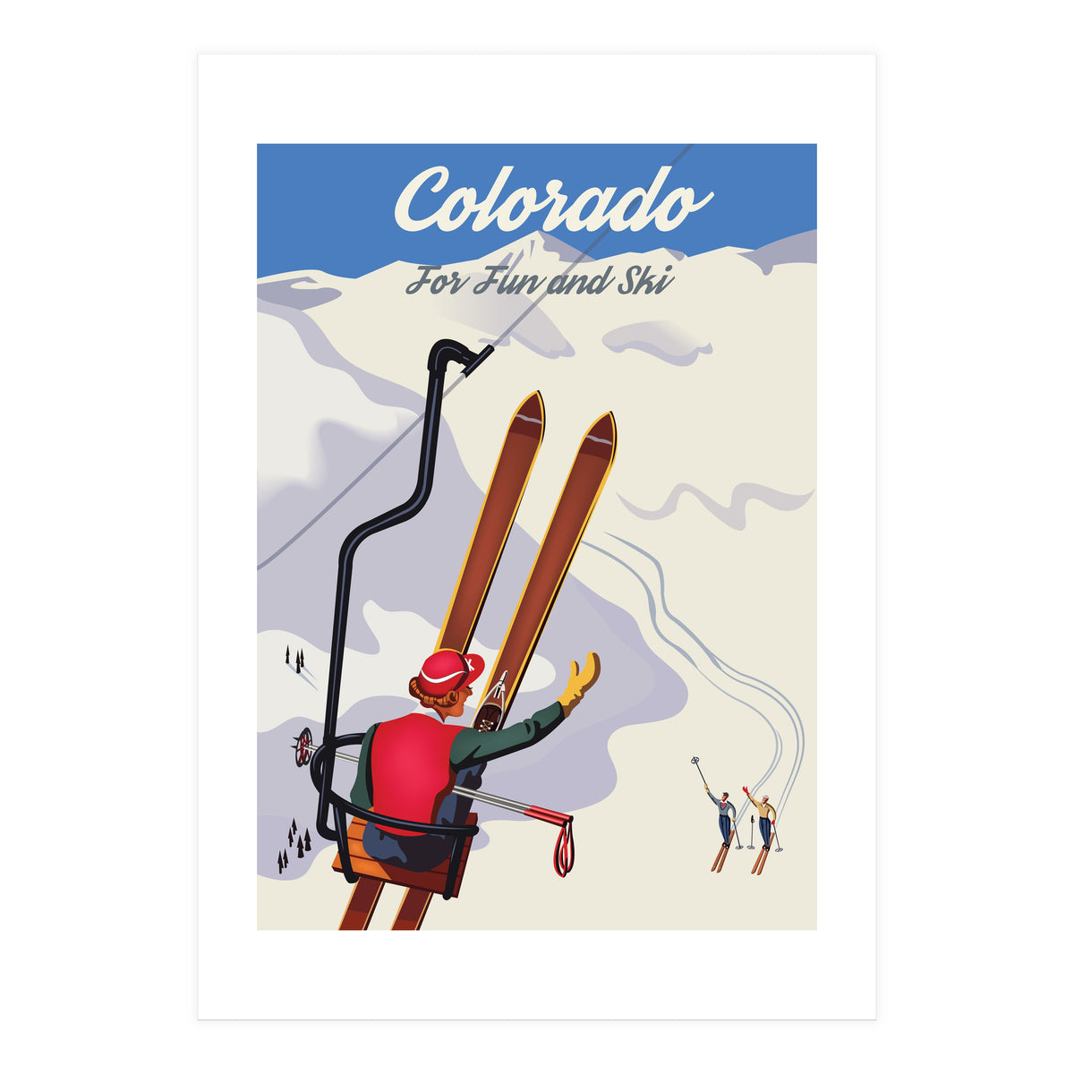 Colorado For Fun And Ski (Print Only)