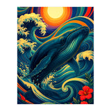 Whale Ocean Wave (Print Only) thumbnail