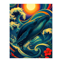 Whale Ocean Wave (Print Only)