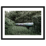 Graffiti pipe among the summer forest thumbnail