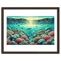 Vintage Australia, Great Barrier Reef Poster
