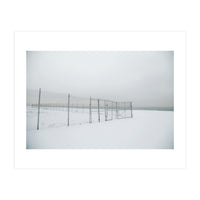 Fence in the Winter seascape (Print Only)