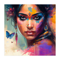 Butterfly Aura Hindu Portrait (Print Only)