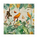 Vintage African Tropical Jungle Fun Animals (Print Only) thumbnail