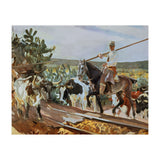 'Andalusia, The Round Up', 1914, Oil on canvas, 358 x 766,5 cm. (Print Only) thumbnail