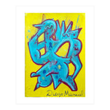 Forma Celeste Sobre Amarillo (Print Only) thumbnail