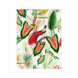 Vintage Bird Of Paradise in Jungle (Print Only) thumbnail