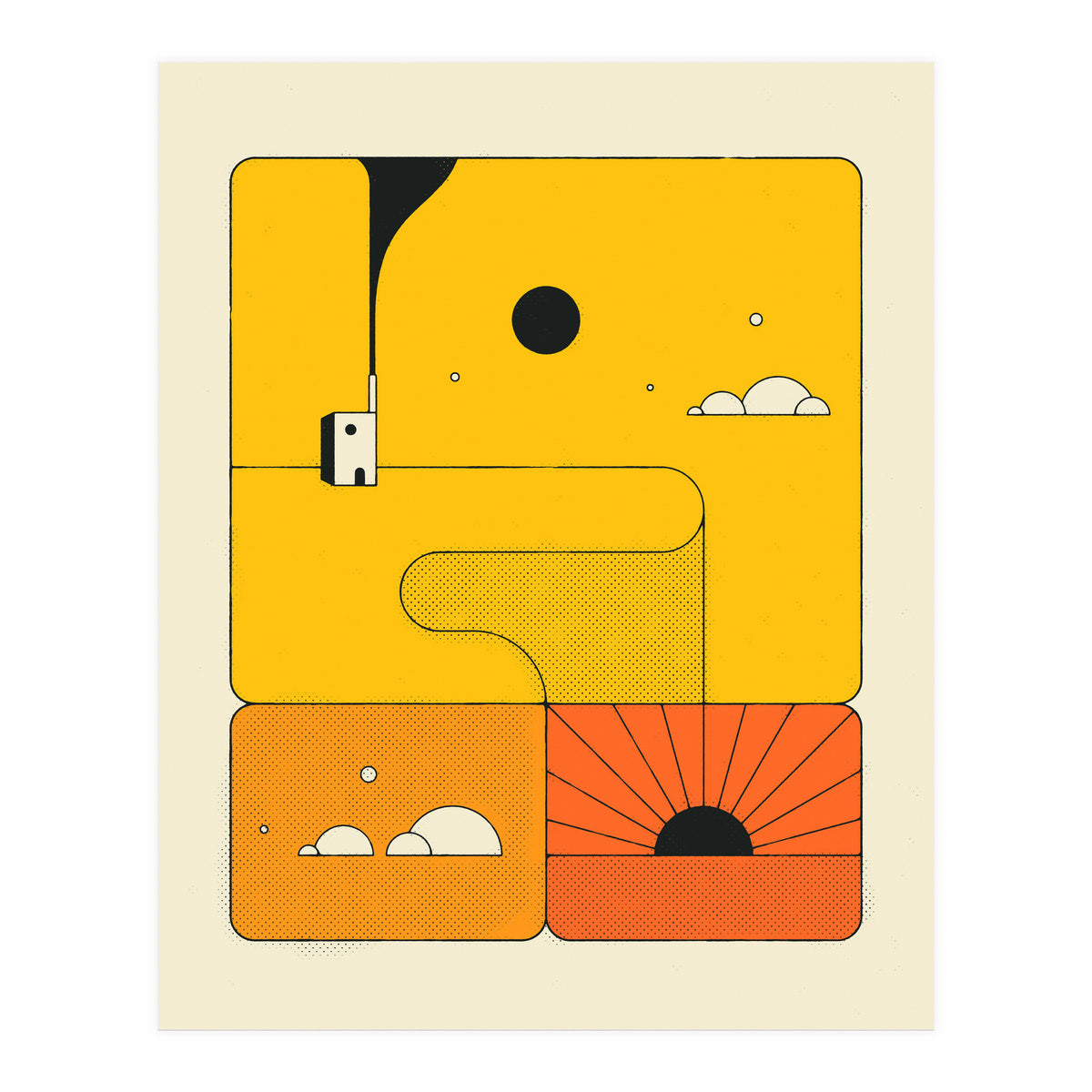 ORANGE SUNSET (Print Only)