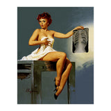 Pin Up Sexy Girl At The Doctor (Print Only) thumbnail