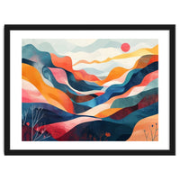 Abstract Mountain Landscape Art