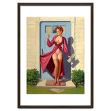 Pinup Girl With Accident At Her Door thumbnail
