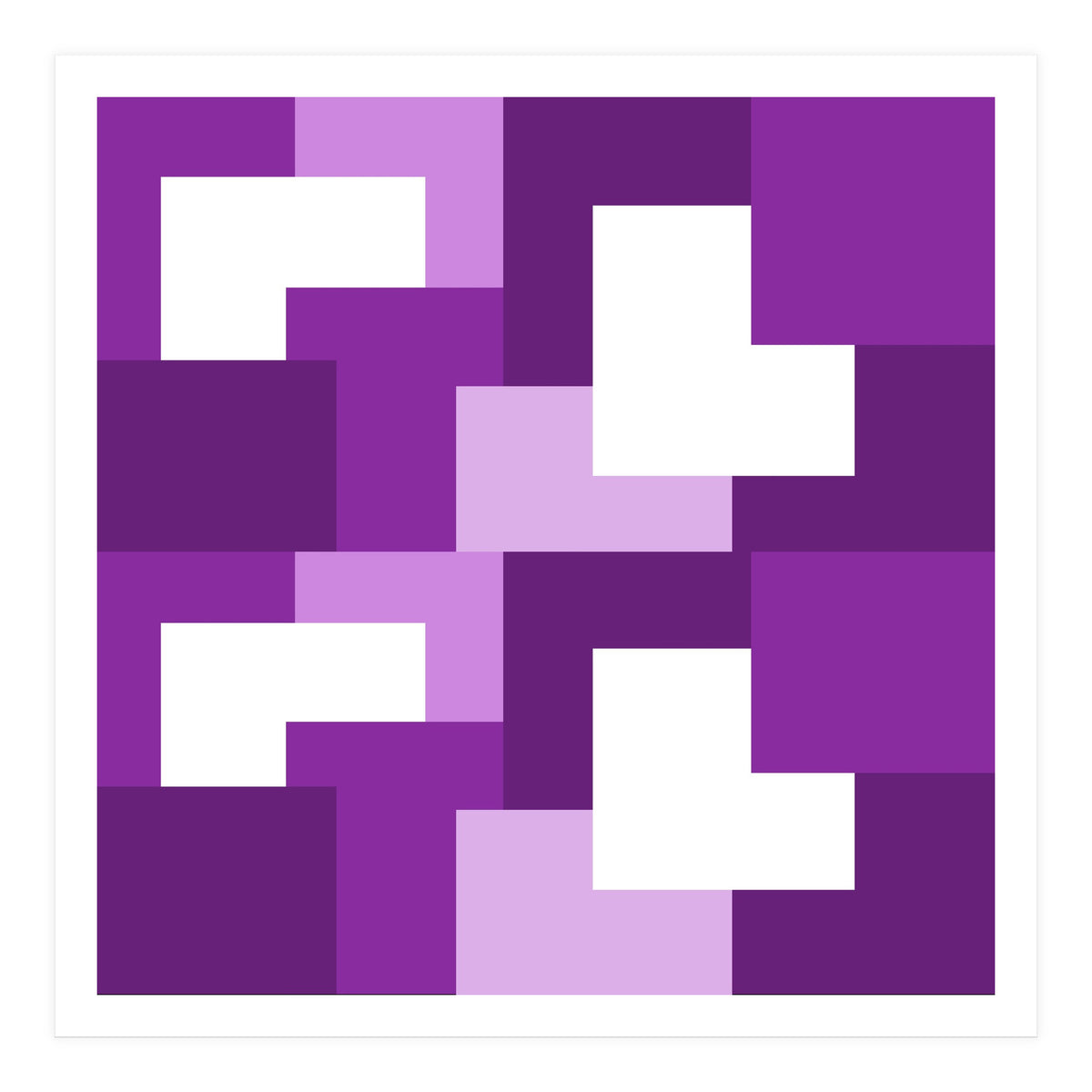 Purple Abstract Square Tiles (Print Only)