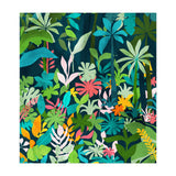The Midnight Jungle, Botanical Nature Plants Tropical Forest, Watercolor Painting Floral Palm (Print Only) thumbnail