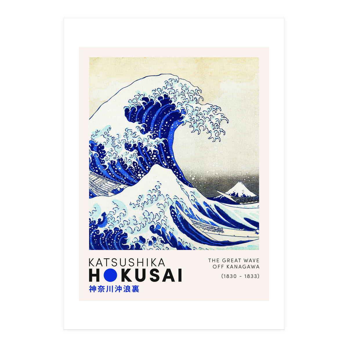 Katsushika Hokusai - The Great Wave (Print Only)