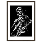 Rahsaan Roland Kirk American Jazz Multi-Instrumentalist in Grayscale thumbnail