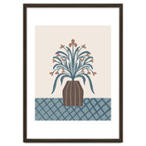 Earthy Modern Vase with Florals thumbnail