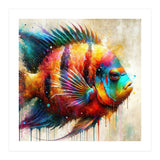Colorful Tropical Fish Portrait (Print Only) thumbnail