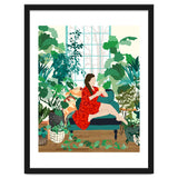 Introspection, Urban Jungle Bohemian Decor Plants, Self Care Plant Lady, Self Love Retrospection Analyse Positivity Mindset Fashion thumbnail