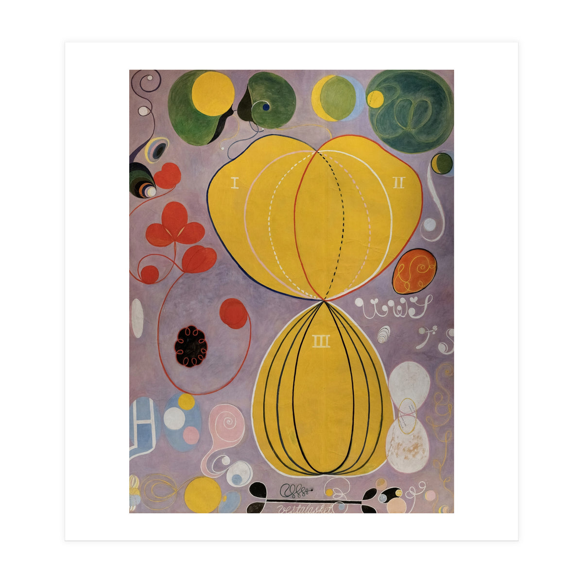 Hilma af Klint - The Ten Largest No 5 Adulthood Abstract Spiritual Art (Print Only)