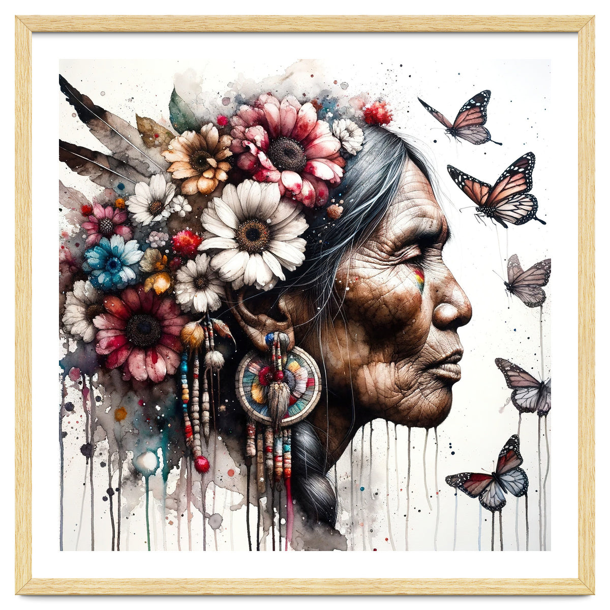 Matriarch With Wildflowers