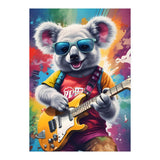 Koala Playing Guitar, Rock Graffiti (Print Only) thumbnail