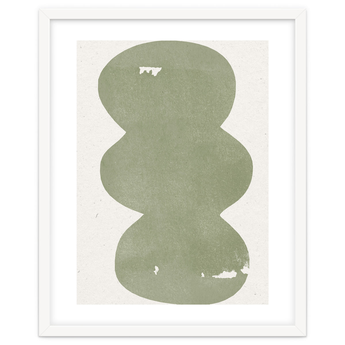 GREEN WATERCOLOR SHAPES NO.2