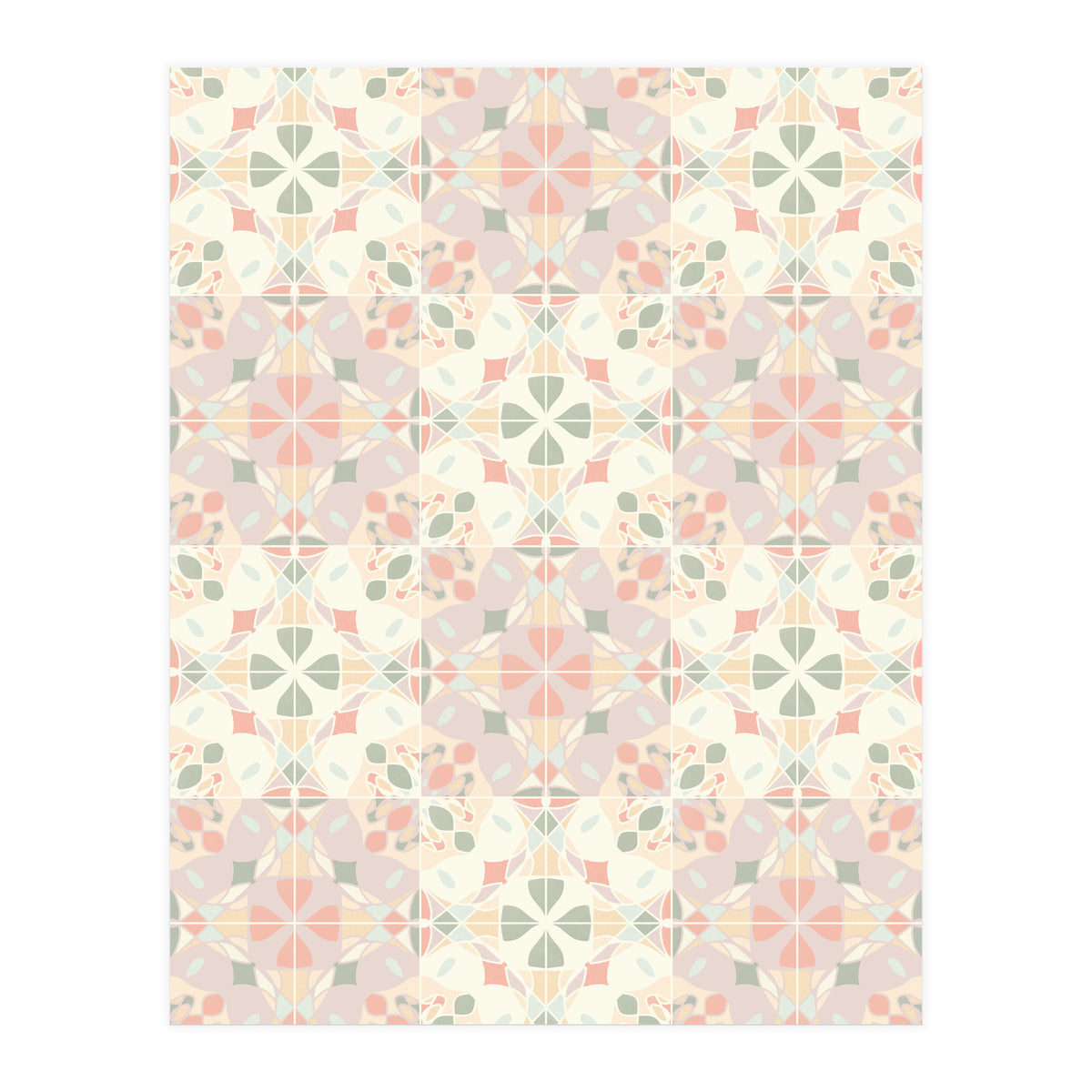 Stained Glass Pastels Tiles (Print Only)