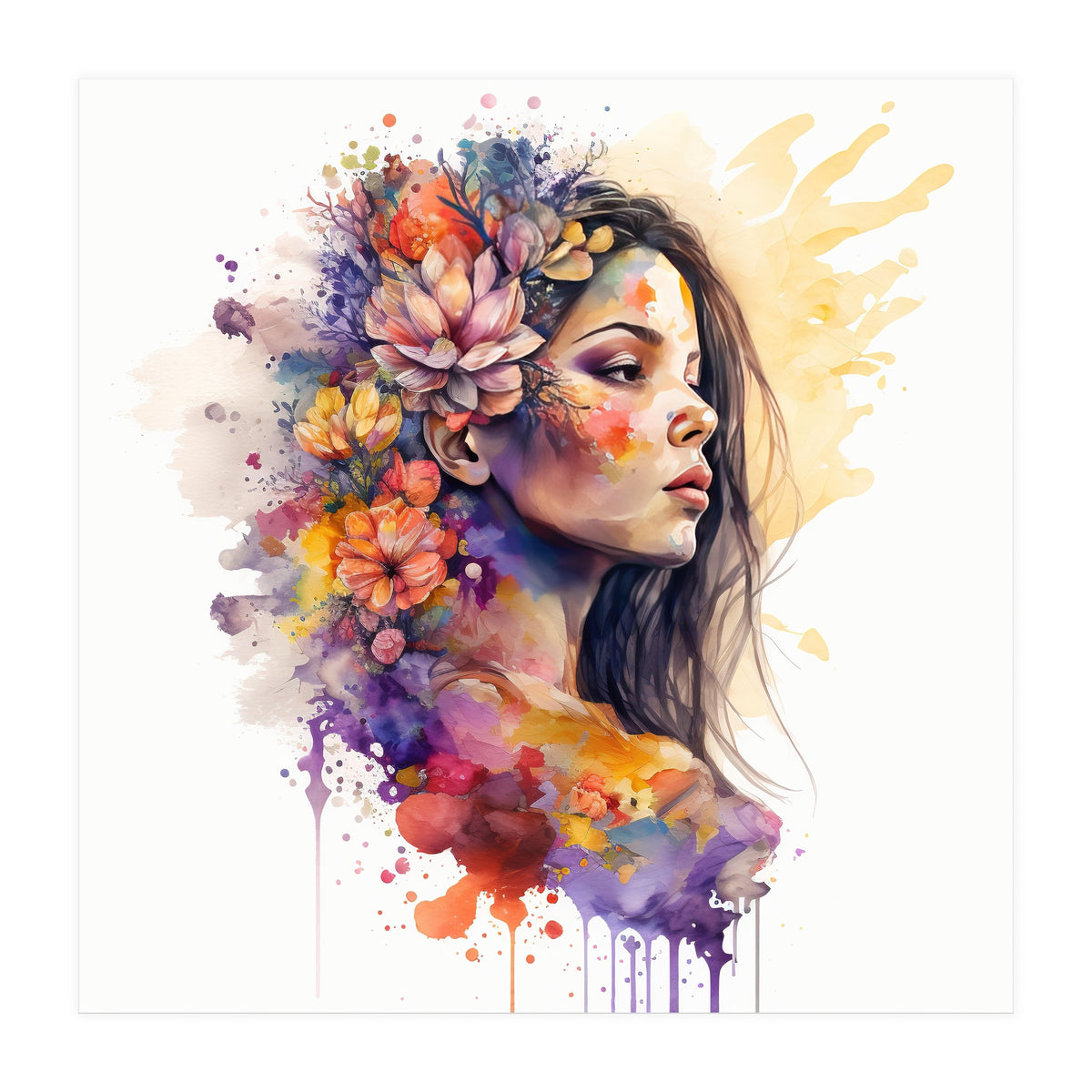 Golden Bloom Profile (Print Only)