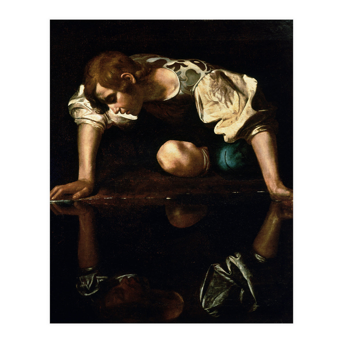 Caravaggio – Narcissus (ca. 1600) | Dramatic Baroque Masterpiece (Print Only)
