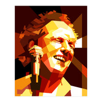 Lee Ritenour Jazz Guitarist Retro Portrait (Print Only)