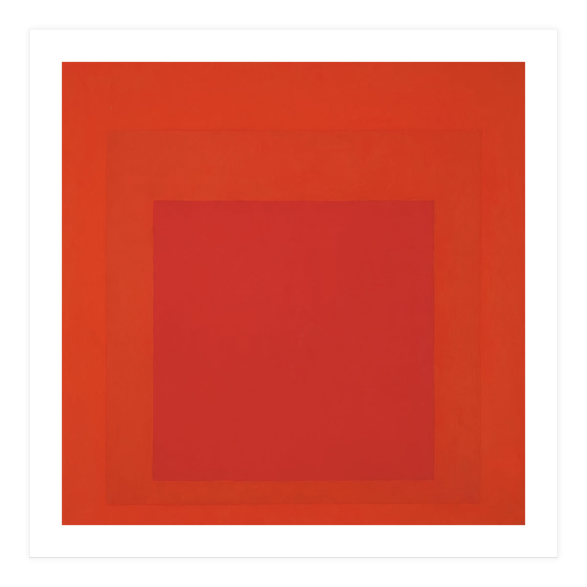 JOSEF ALBERS - HOMAGE TO THE SQUARE RED (Print Only)