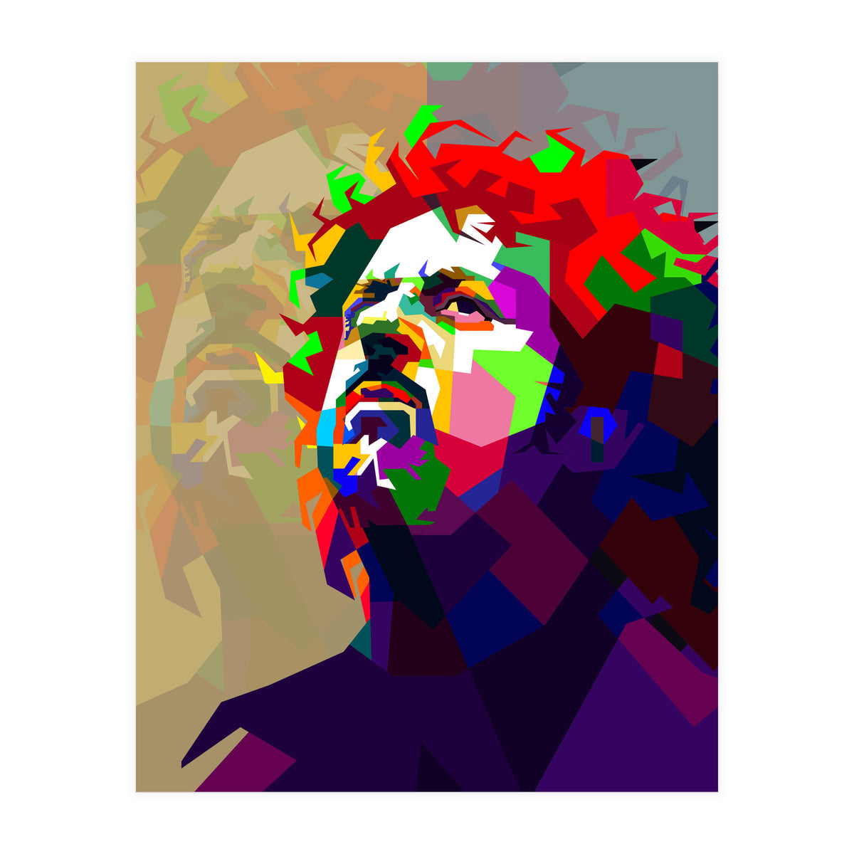 Steve Lukather Guitarist Pop Art WPAP (Print Only)